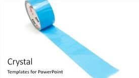  Presentation with duct - Theme having sticky tape background and a white colored foreground