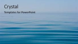  Presentation with calm sea - Audience pleasing presentation consisting of still calm sea water surface backdrop and a light blue colored foreground
