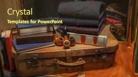  Presentation with pipe - Presentation theme with still-life-composition-with-pipe background and a  colored foreground