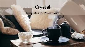  Presentation with living life - Cool new slide set with still life details of nordic backdrop and a mint green colored foreground