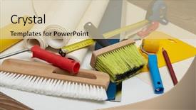  Presentation with example - Cool new presentation design with still life from rolls backdrop and a lemonade colored foreground