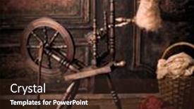  Presentation with spinning wheel - Slides featuring still-life-image background and a wine colored foreground