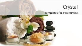 Presentation with spa - Cool new PPT theme with still life isolated on white backdrop and a white colored foreground