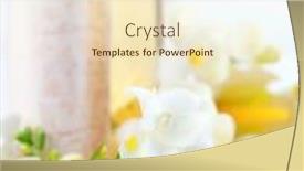  Presentation with soap - Beautiful presentation design featuring still-life-luxury-soap backdrop and a cream colored foreground