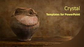  Presentation with antique - Theme having still-life-of-a-rustic background and a  colored foreground