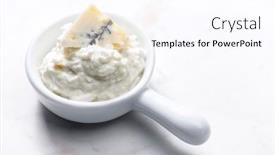  Presentation with blue cheese - Presentation theme with still-life-of-blue-cheese background and a pink colored foreground