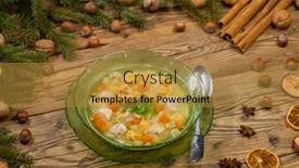  Presentation with life - PPT theme with still-life-of-czech-christmas background and a gold colored foreground