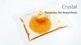  Presentation with beverage - Presentation theme having still-life-of-fermented-kombucha and a sky blue colored foreground