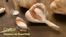  Presentation with healthy life style - Presentation design having still-life-of-food background and a  colored foreground