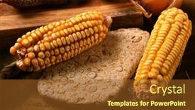  Presentation with healthy life style - Slide set with still-life-of-food background and a  colored foreground