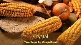  Presentation with healthy life style - Presentation theme having still-life-of-food background and a  colored foreground