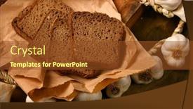  Presentation with healthy life style - Theme consisting of still-life-of-food background and a  colored foreground