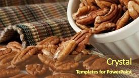  Presentation with life - Amazing PPT layouts having still-life of fresh pecan backdrop and a  colored foreground