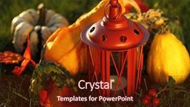  Presentation with thanksgiving - Audience pleasing PPT layouts consisting of still life of pumpkins for thanksgiving backdrop and a tawny brown colored foreground