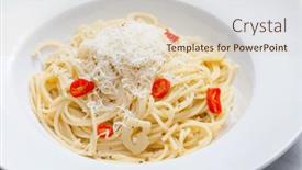  Presentation with spaghetti - Slides enhanced with still-life-of-spaghetti-aglio background and a lemonade colored foreground