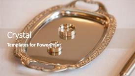  Presentation with wedding ring - Slide set consisting of still life of wedding rings background and a  colored foreground