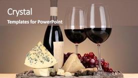  Presentation with wine cheese - Slide deck featuring lightning conductor against the clear background and a light blue colored foreground.