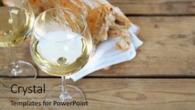  Presentation with bread life - Amazing theme having still-life-of-wine backdrop and a coral colored foreground