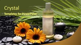  Presentation with zen - Presentation theme with still-life-of-with-lying background and a tawny brown colored foreground