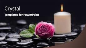  Presentation with zen - Theme with still-life-of-with-rose background and a black colored foreground