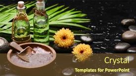  Presentation with palm oil - Slides consisting of still-life-of-with-yellow background and a tawny brown colored foreground