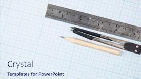  Presentation with engineering design - Cool new slides with still-life-photo-of-engineering backdrop and a sky blue colored foreground