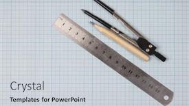  Presentation with engineering design - PPT theme featuring still-life-photo-of-engineering background and a light gray colored foreground