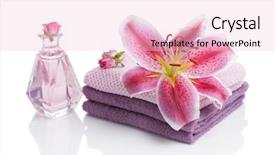  Presentation with rose flower - Colorful slides enhanced with still life spa with amaryllis backdrop and a lemonade colored foreground