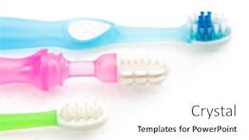  Presentation with life - PPT theme enhanced with still-life-teethers-and-toothbrush background and a white colored foreground