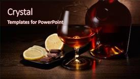  Presentation with quality life - Amazing slide deck having still life with bottle backdrop and a wine colored foreground