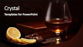  Presentation with quality life - Slide deck with still life with bottle background and a black colored foreground