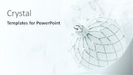  Presentation with white christmas - PPT theme enhanced with still life with christmas glass ornament christmas background symbolic image white wooden background close up copy space background and a cool aqua colored foreground