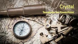  Presentation with vintage compass - Audience pleasing presentation consisting of still life with compass sextant backdrop and a  colored foreground