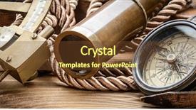  Presentation with vintage compass - Amazing PPT layouts having still life with compass sextant backdrop and a tawny brown colored foreground