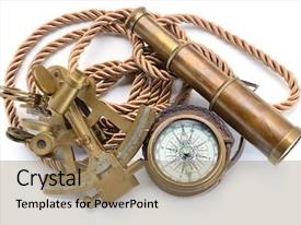 Still Life With Compass Sextant PPT template 95 | CrystalGraphics