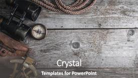  Presentation with vintage compass - Colorful presentation theme enhanced with still life with compass sextant backdrop and a gray colored foreground