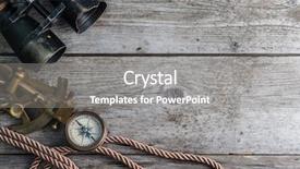  Presentation with vintage compass - Colorful PPT theme enhanced with still life with compass sextant backdrop and a gray colored foreground