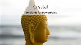  Presentation with zen - Colorful PPT theme enhanced with zen still life with decorative backdrop and a white colored foreground