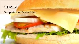  Presentation with soft drink - Amazing presentation theme having still life with fast food hamburger menu french fries soft drink and ketchup backdrop and a yellow colored foreground