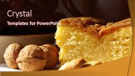  Presentation with cookies - Slides consisting of still-life-with-home-made background and a wine colored foreground