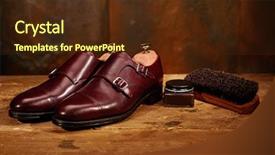  Presentation with men shoes - Amazing presentation having men's leather shoes backdrop and a tawny brown colored foreground