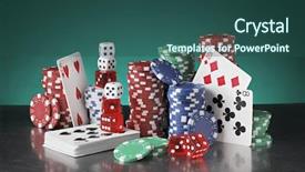  Presentation with poker chips - Audience pleasing slides consisting of still life with poker chips backdrop and a  colored foreground
