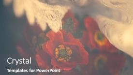  Presentation with remembrance day - Presentation design enhanced with still-life-with-red-poppies background and a gray colored foreground