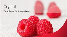  Presentation with life - Audience pleasing presentation theme consisting of still-life-with-three-red backdrop and a white colored foreground