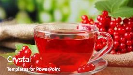  Presentation with still life crucifixion table - Presentation theme consisting of still life with viburnum tea background and a  colored foreground