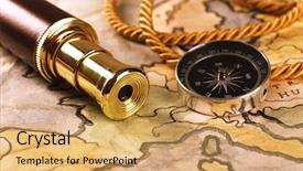  Presentation with marine life - Amazing presentation theme having still life with world map backdrop and a yellow colored foreground