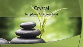  Presentation with zen stones - Amazing presentation theme having still life with zen basalt backdrop and a yellow colored foreground