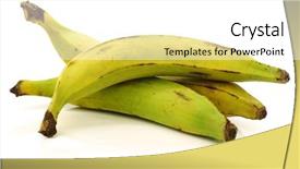  Presentation with unripe - Cool new presentation theme with still unripe plantain baking banana backdrop and a white colored foreground
