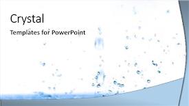  Presentation with gravity rain blue water drop splash - Slides with still waters - blue water splash background and a  colored foreground