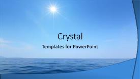  Presentation with calm sea - Amazing PPT layouts having still waters - calm tropical sea surface backdrop and a light blue colored foreground